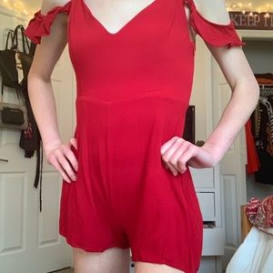 red romper